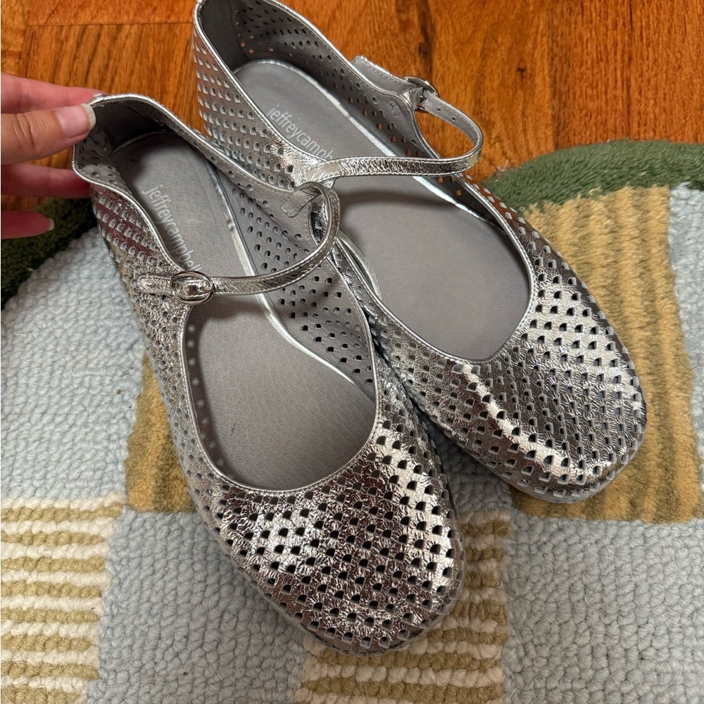 Jeffrey Campbell Silver Flats